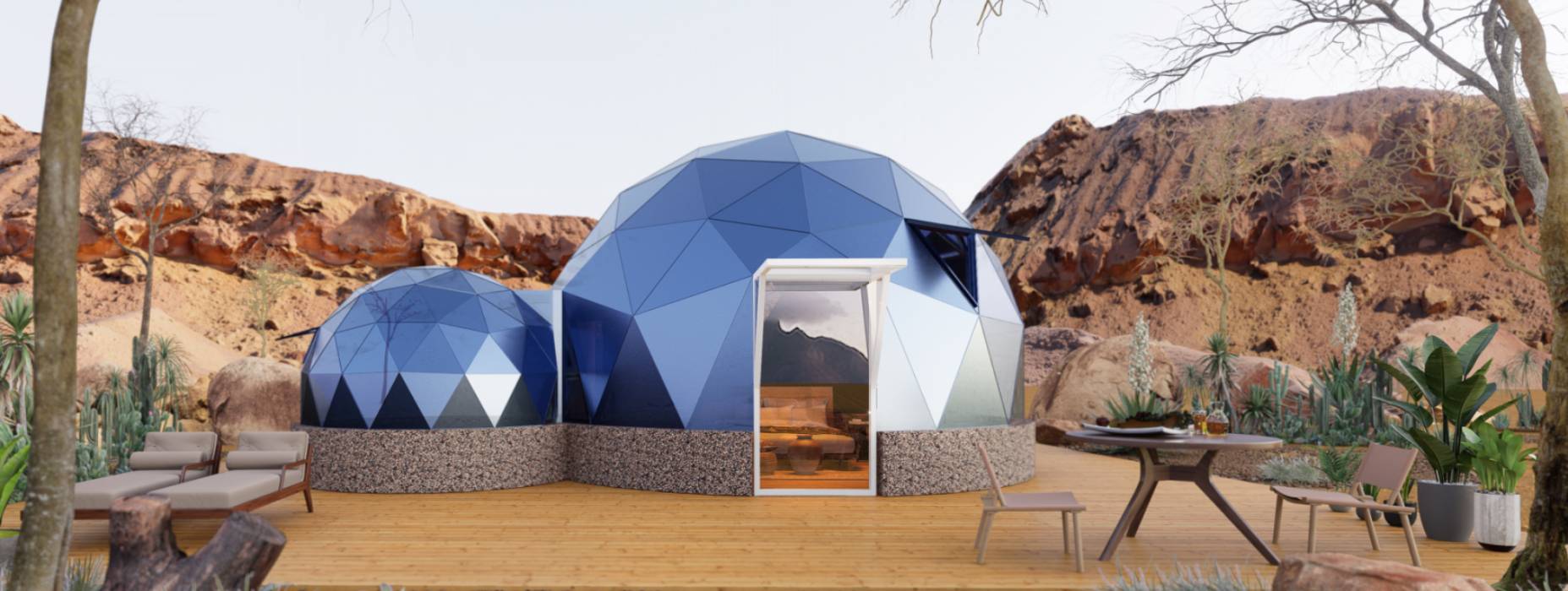 招远市球形智能光伏玻璃星空房